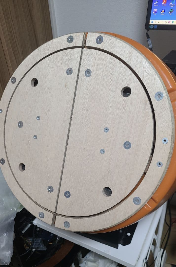 【おうち太鼓】AC互換基盤 新面+鉄板+サイレンサ+リムリング+台座 太鼓の達人