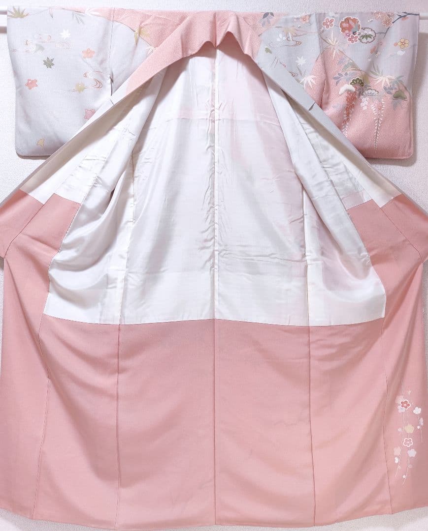 ❰6391❱ フルセット　訪問着　袋帯　帯〆　帯揚げ　正絹 入学式 七五三　着物