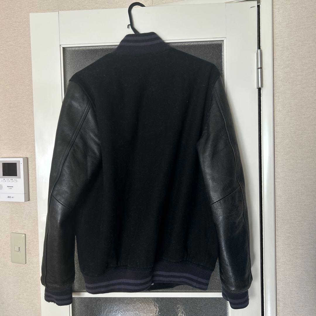 T*酢様 NIKE スタジャン デストロイヤー レザージャケット ブラック　L