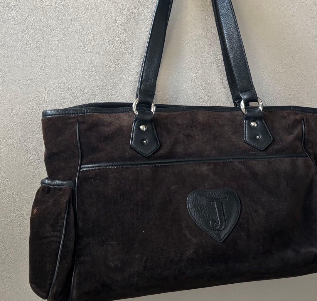 メ*6様 Juicy Couture ベロア トートバッグ ブラウン archi