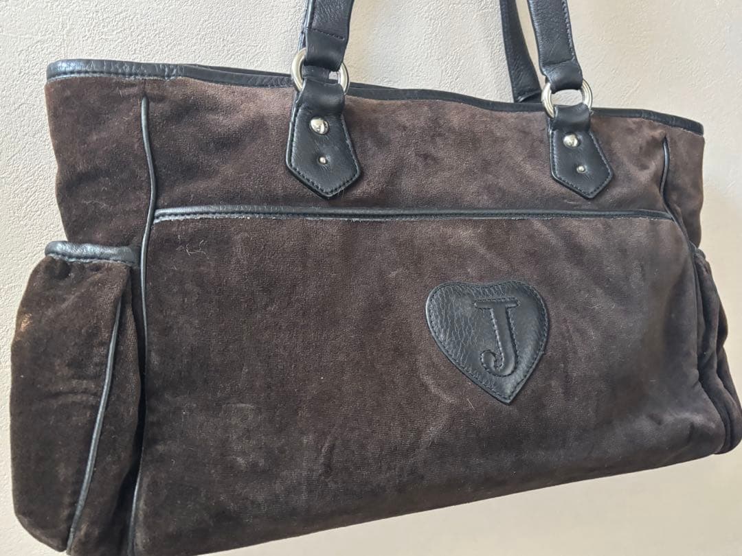 メ*6様 Juicy Couture ベロア トートバッグ ブラウン archi