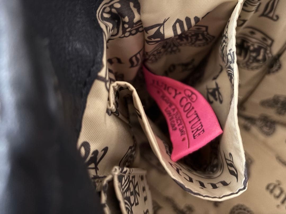 メ*6様 Juicy Couture ベロア トートバッグ ブラウン archi