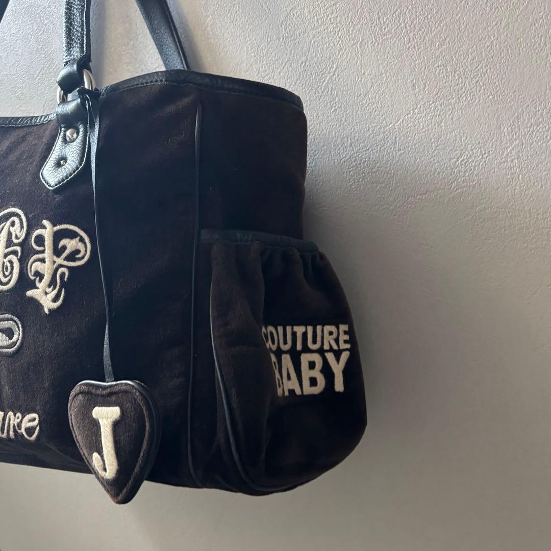 メ*6様 Juicy Couture ベロア トートバッグ ブラウン archi