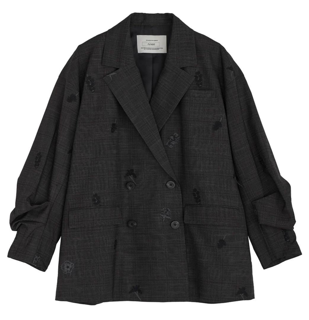 ジャケット・アウター Ameri CHECK FLOWER PAPA JACKET