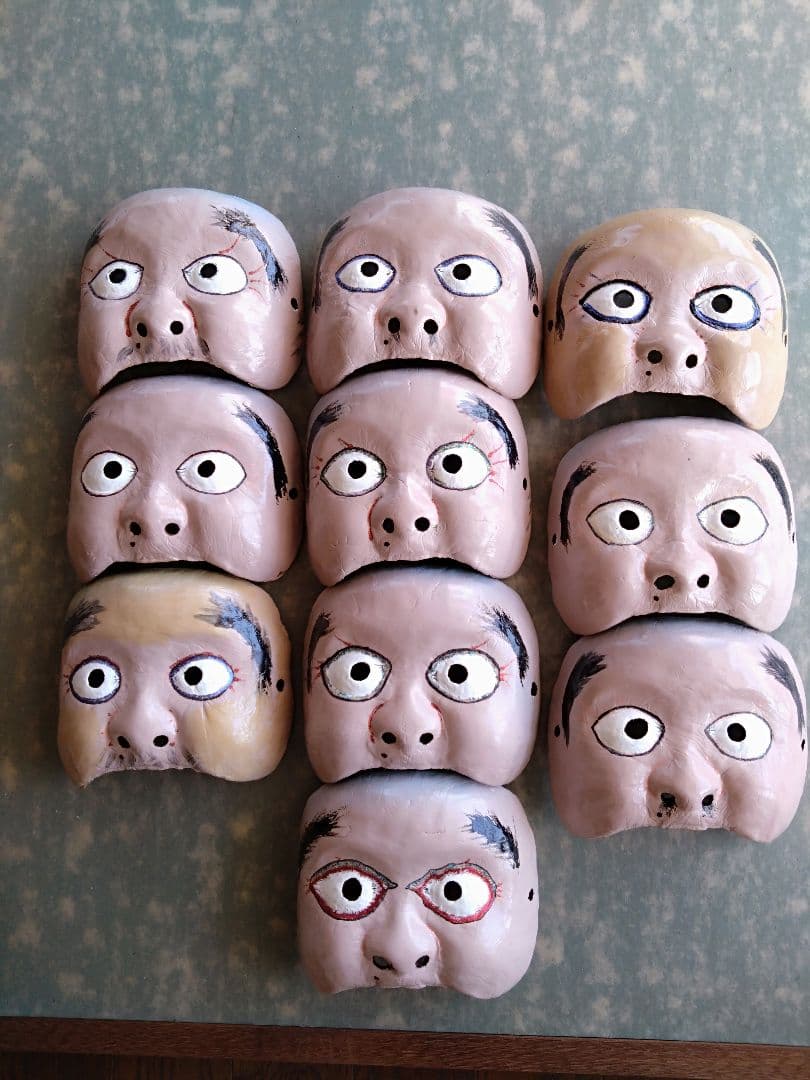 神楽面　和尚さん