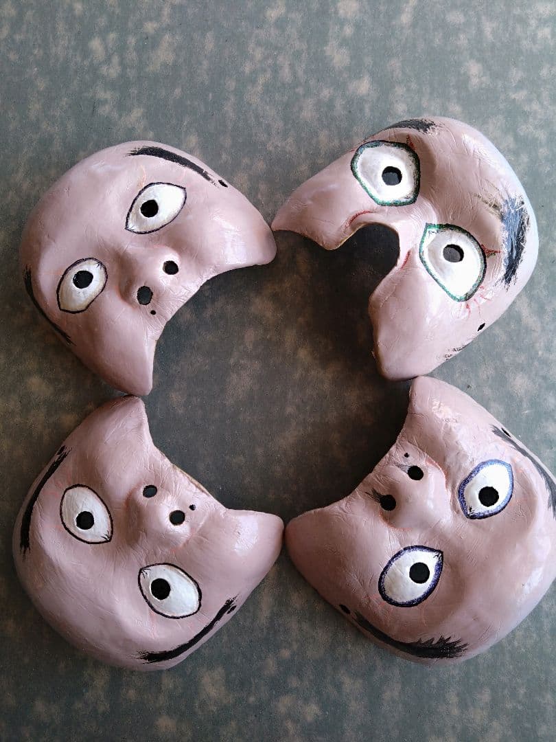 神楽面　和尚さん