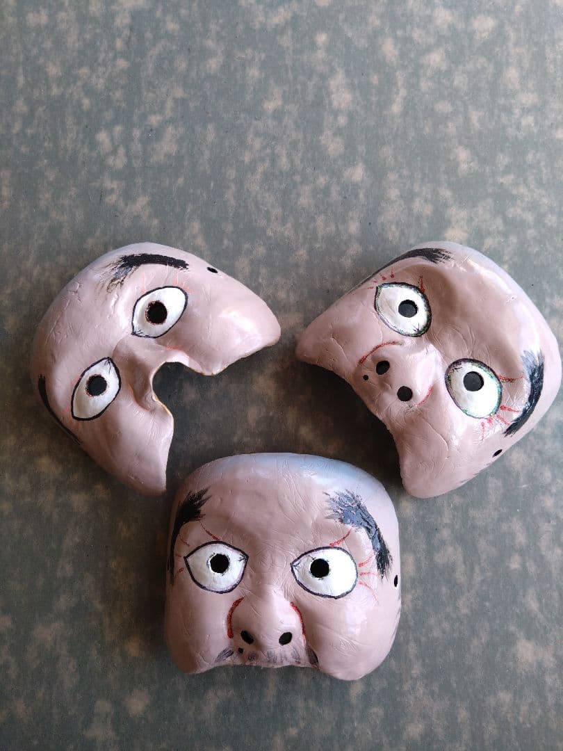 神楽面　和尚さん