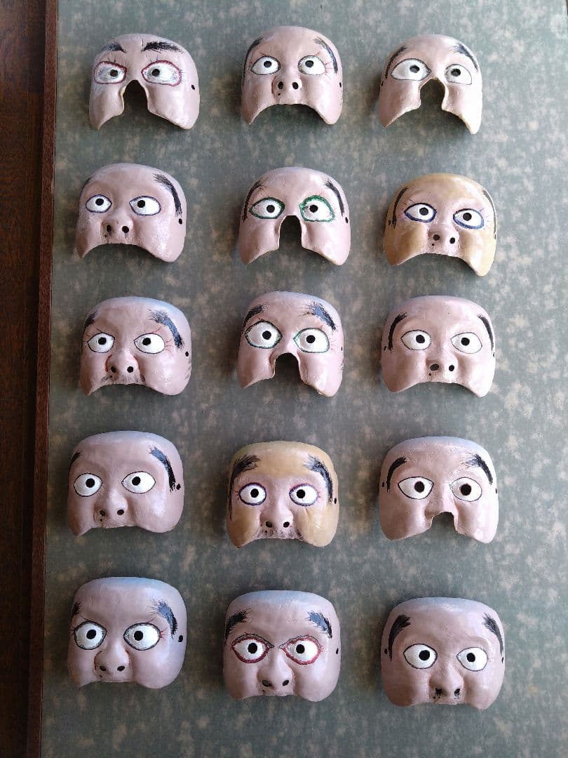 神楽面　和尚さん