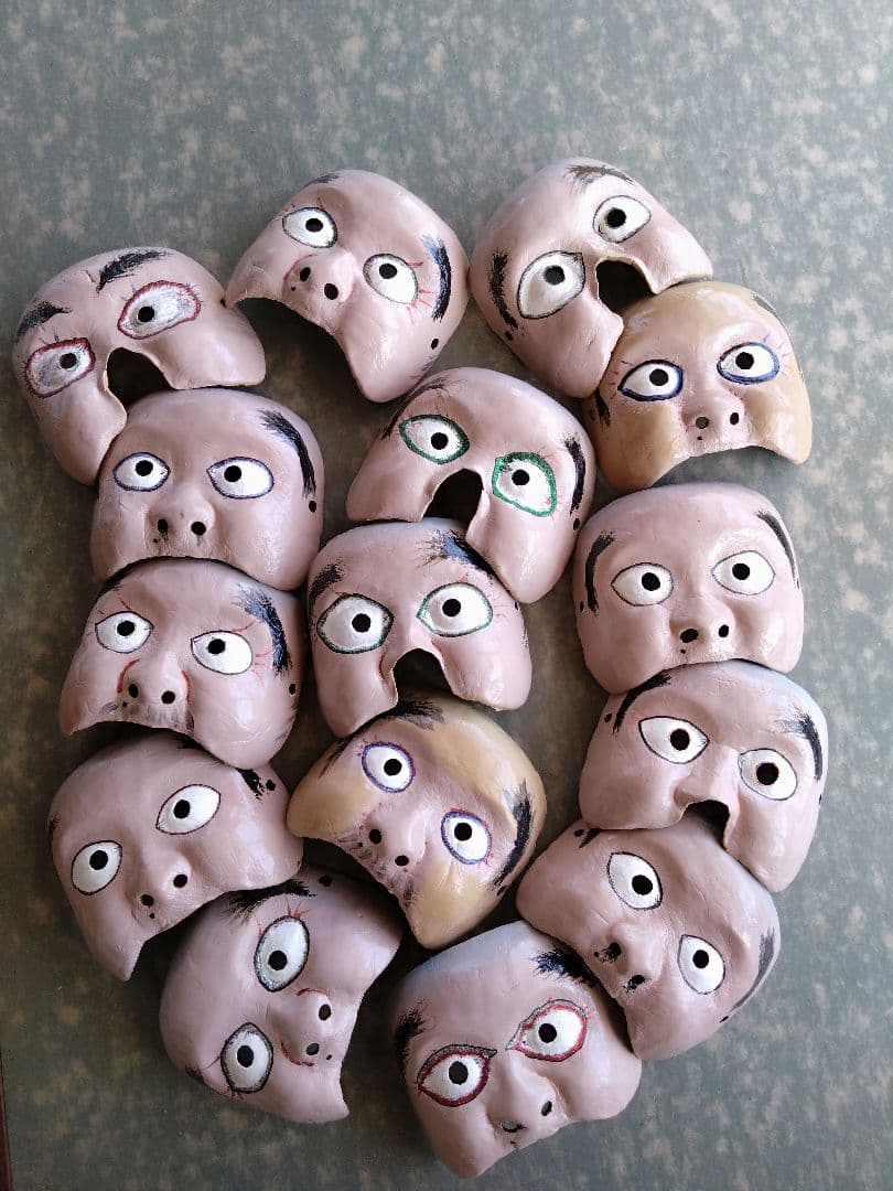 神楽面　和尚さん