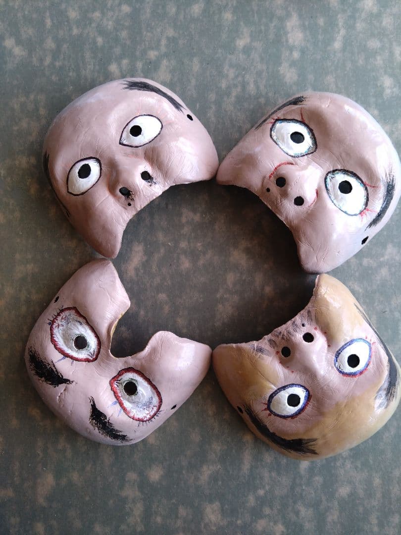 神楽面　和尚さん