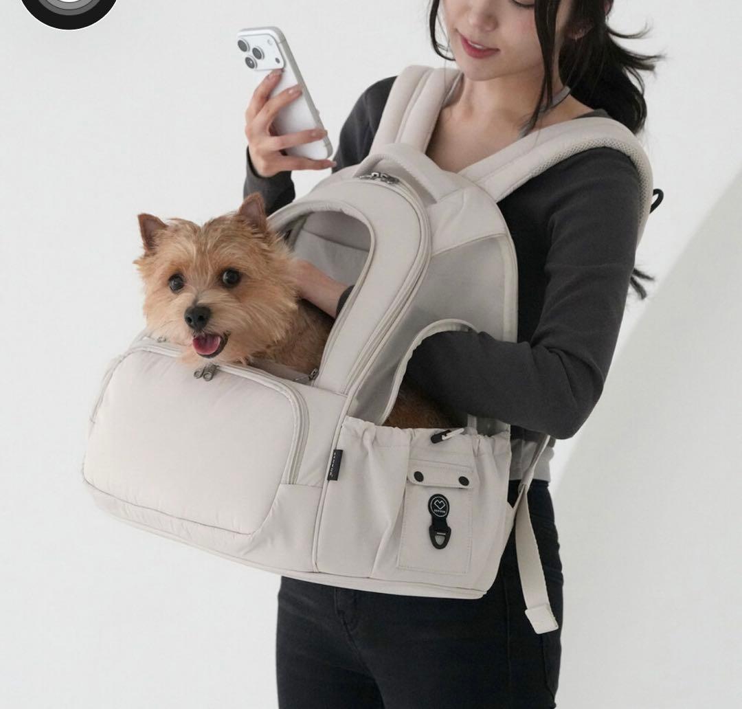 新作新品！SSOOOK メッシュ素材の前ポケット付きバッグ ブラックM