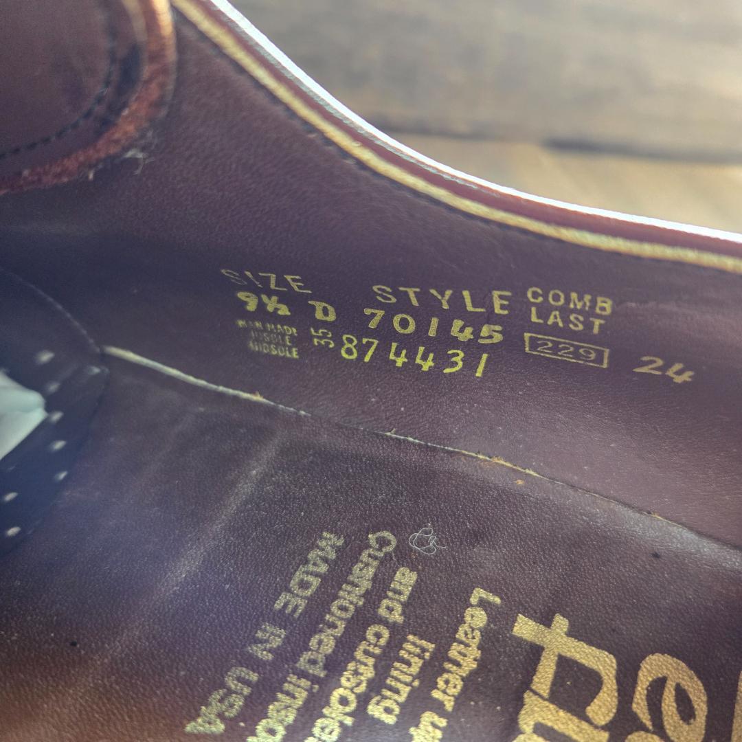 SEARS 99 シアーズ ウイングチップ レザーシューズ 70’ヴィンテージ