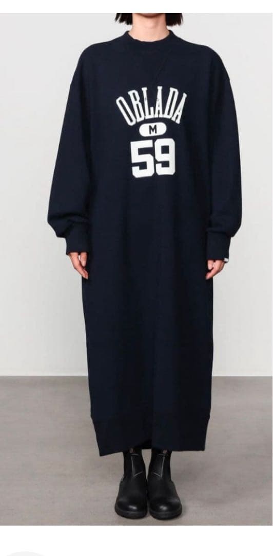 Oblada スウェットワンピース　ブラック