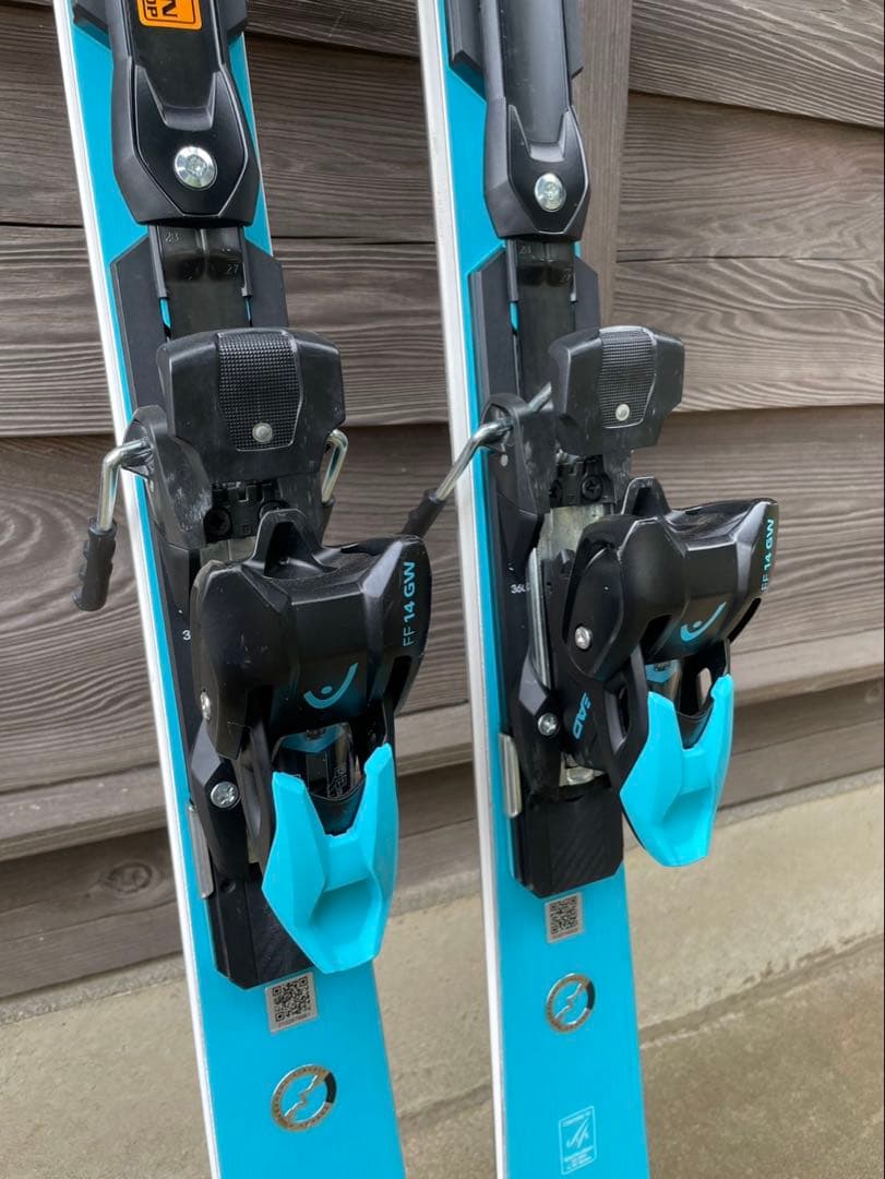 HEAD スキー 板 青 白 バインディング付き