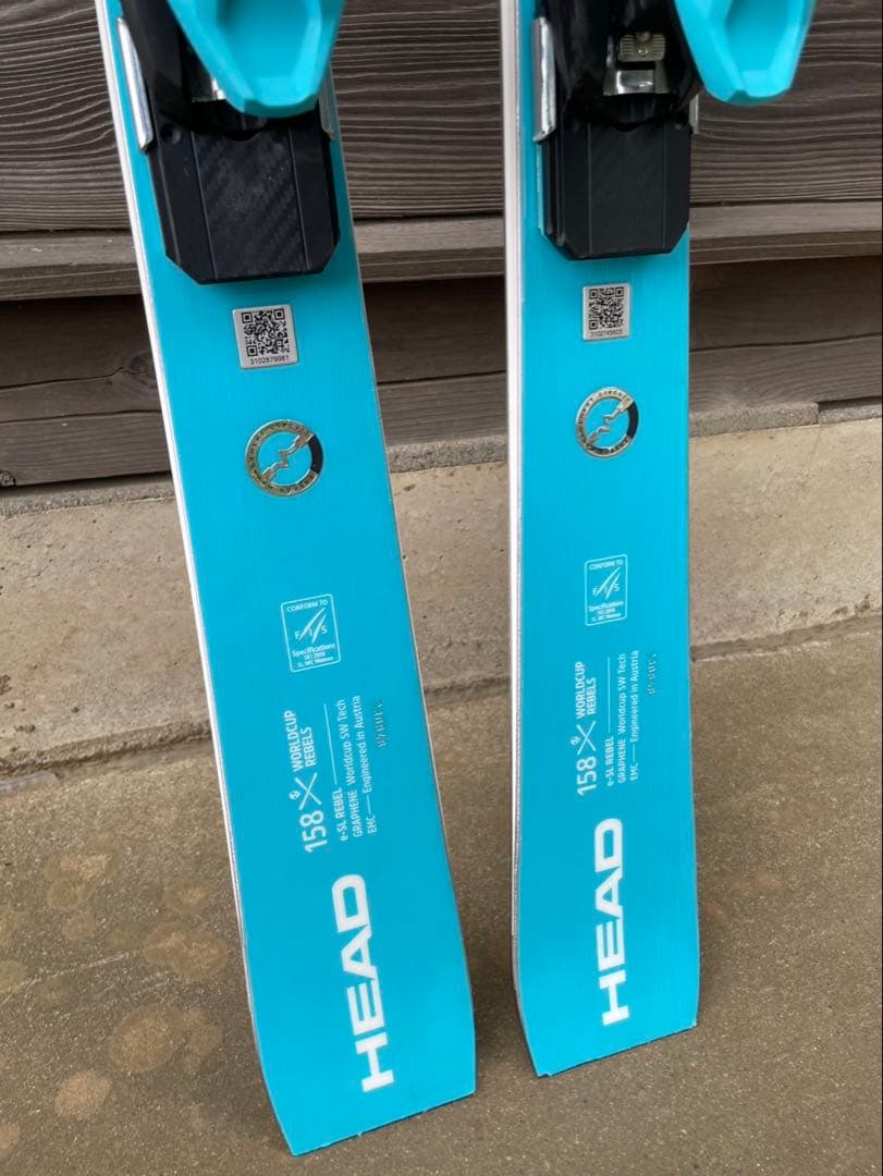 HEAD スキー 板 青 白 バインディング付き