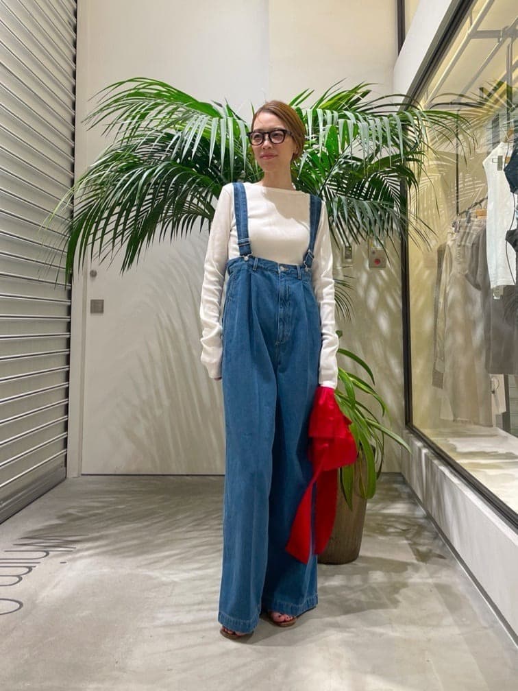 【大人気のGEMINI】ほぼ新品⭐︎サスペンダーデニムパンツ