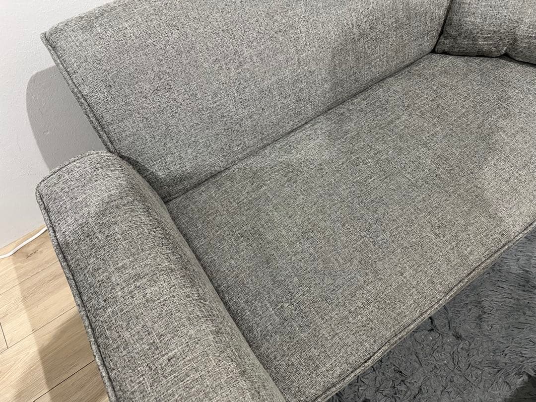 [幅143] 2人掛けソファ リクライニング ソファ天然木脚 LOWYA