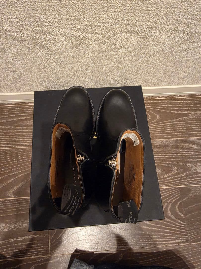 ローリングダブトリオ　GLEANERS ZIP Box Calf　26cm