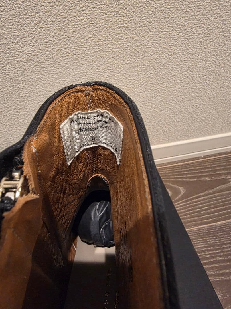 ローリングダブトリオ　GLEANERS ZIP Box Calf　26cm