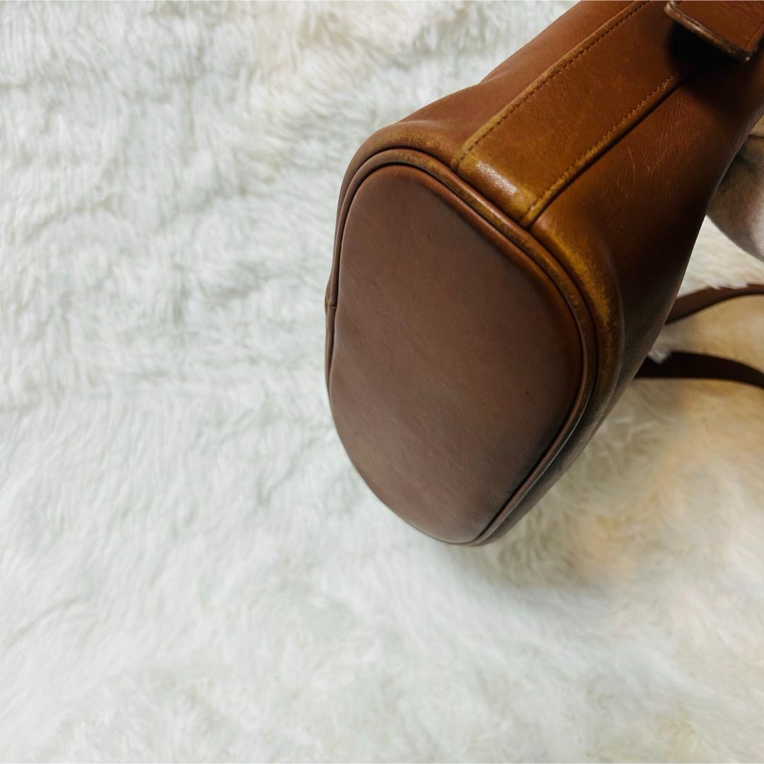 COACH オールドコーチ オールレザー ショルダーバッグ ブラウン 4143