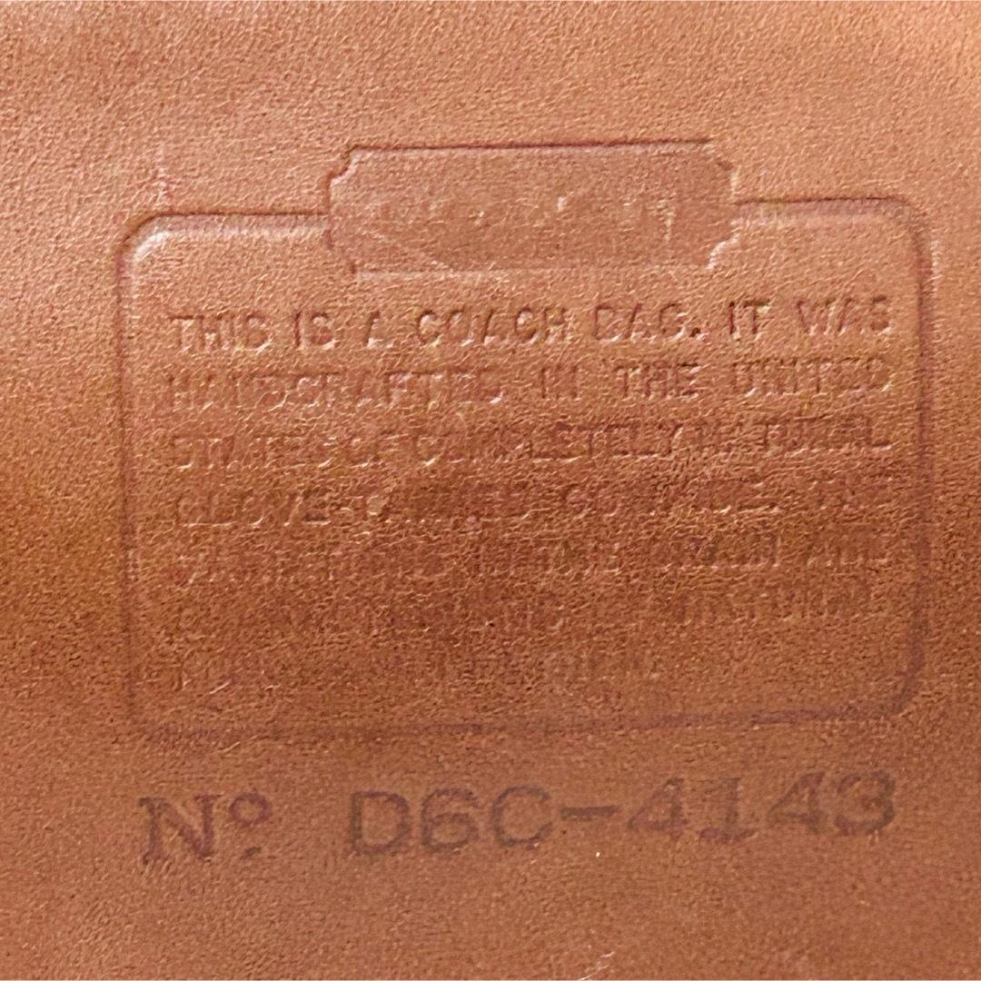 COACH オールドコーチ オールレザー ショルダーバッグ ブラウン 4143