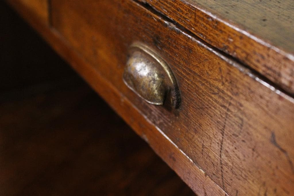 味のある文机！抽斗3杯！座敷机/ローボード/テレビ台/店舗/座卓ちゃぶ台テーブル