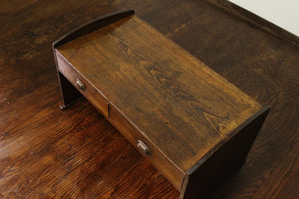 味のある文机！抽斗3杯！座敷机/ローボード/テレビ台/店舗/座卓ちゃぶ台テーブル