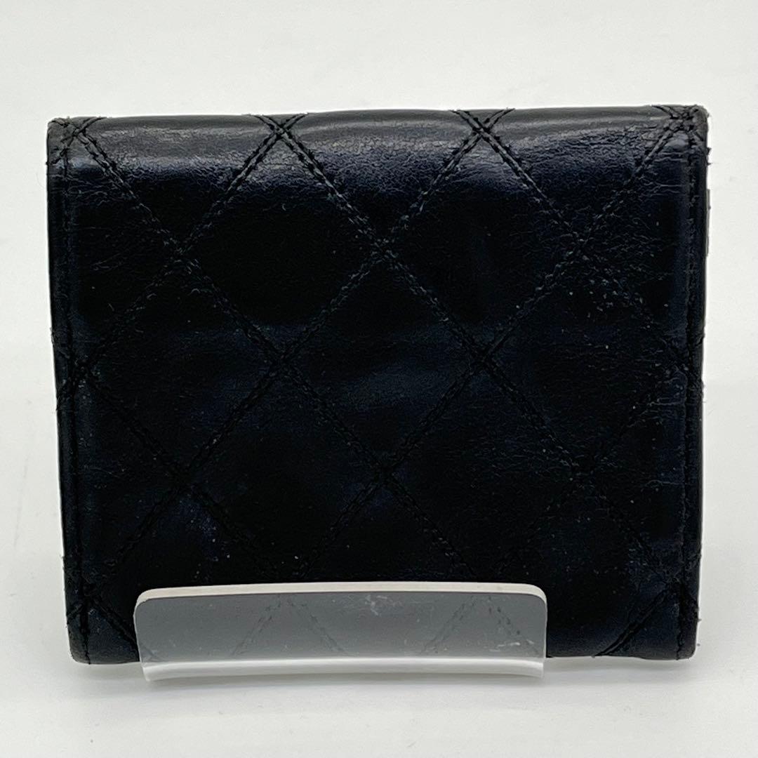 CHANEL ケース 小銭入れ ビコローレ ココマーク 黒 レザー