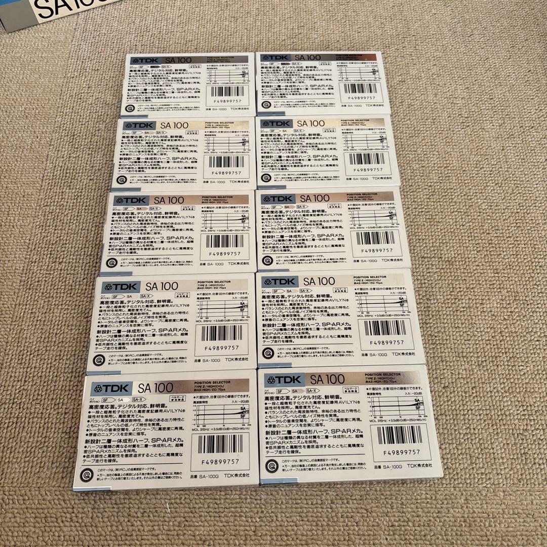 TDK SA100 未開封　１０個　外箱付き