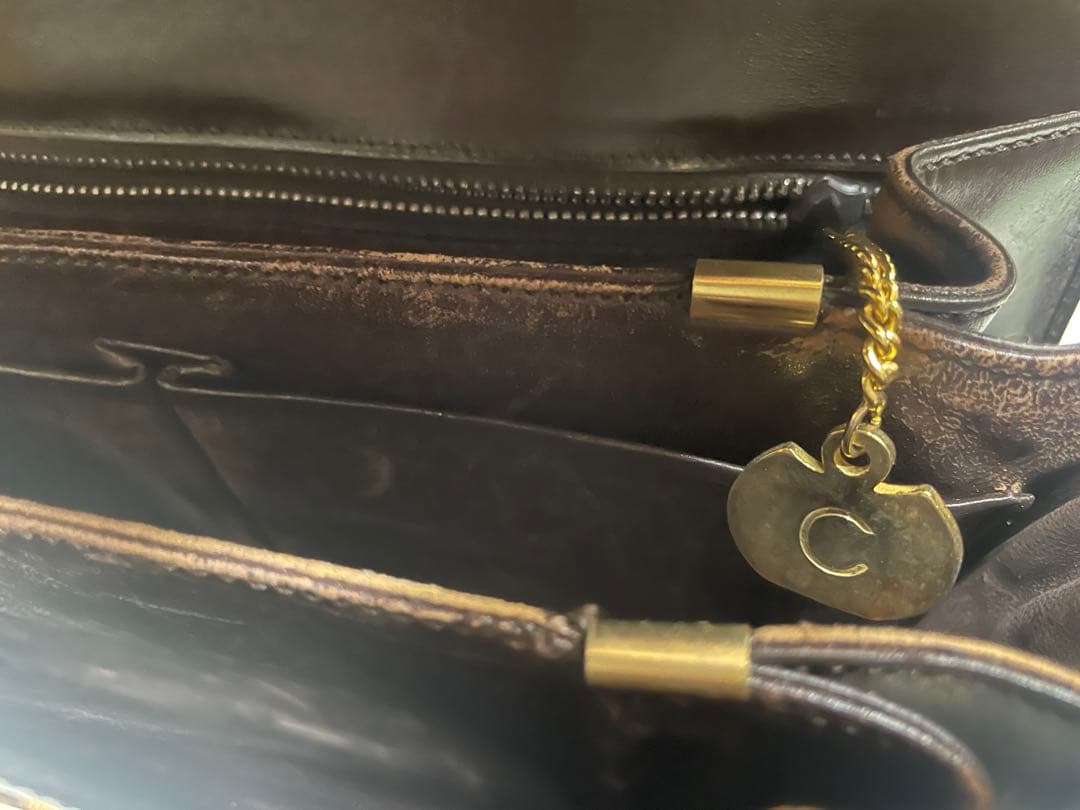 セリーヌ CELINE ホースビット レザー ショルダーバッグ ヴィンテージ