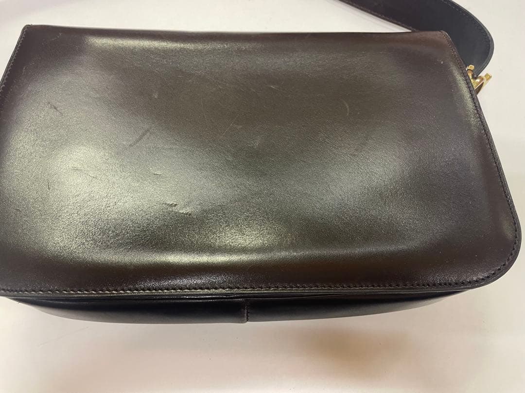 セリーヌ CELINE ホースビット レザー ショルダーバッグ ヴィンテージ