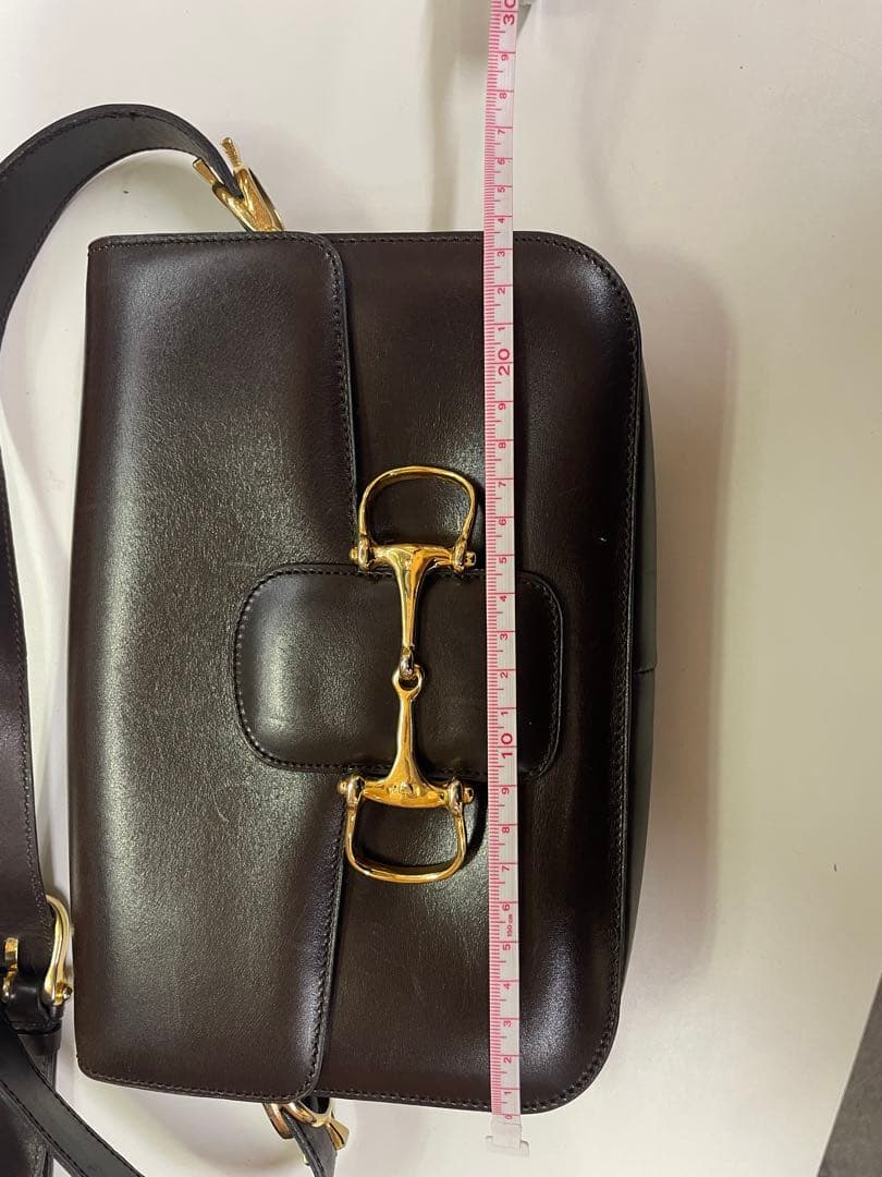 セリーヌ CELINE ホースビット レザー ショルダーバッグ ヴィンテージ