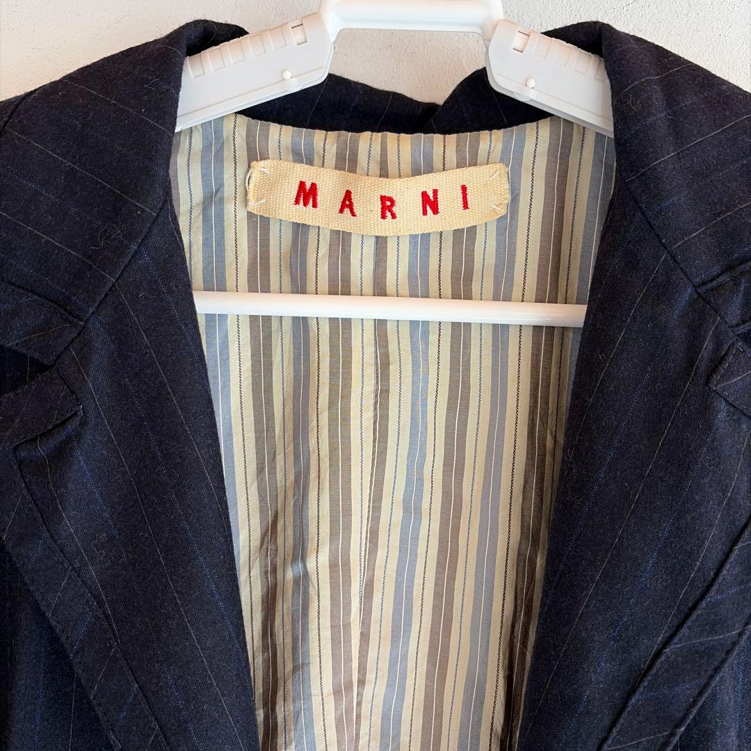 MARNI テーラードジャケット 42 ダークブルー