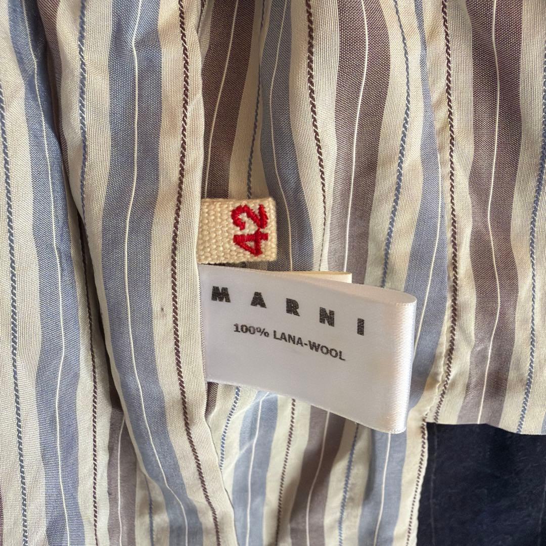 MARNI テーラードジャケット 42 ダークブルー