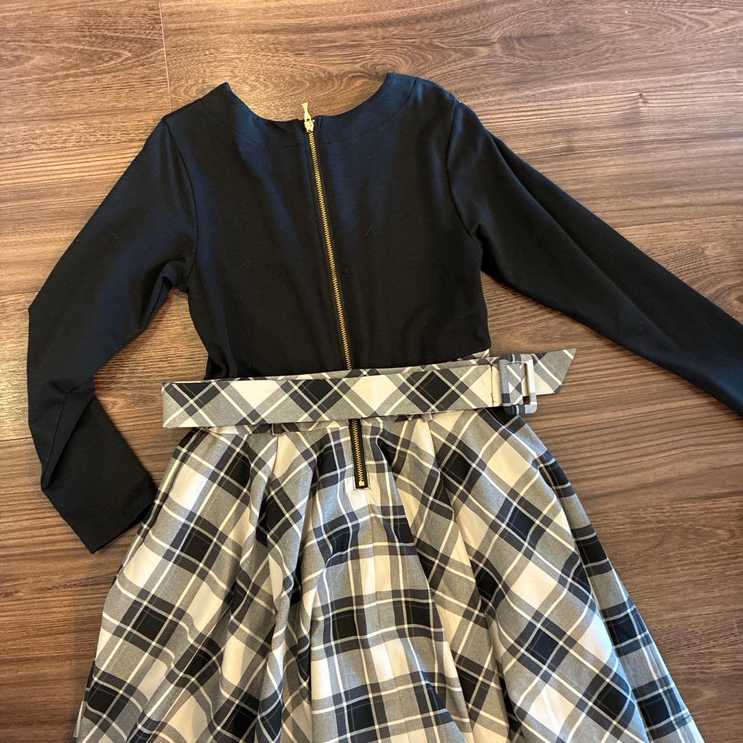 kate spade チェック柄ワンピース 140