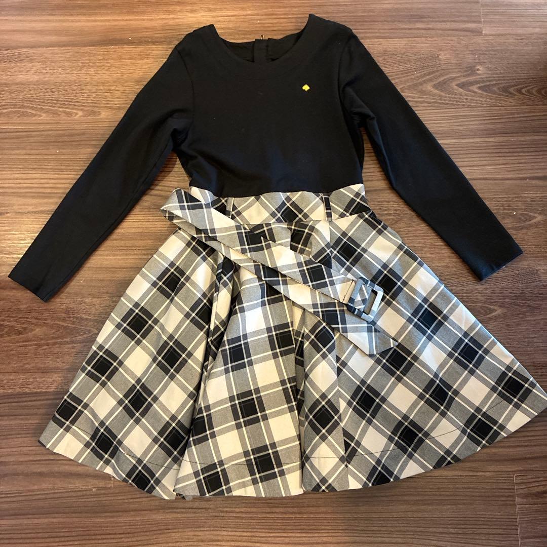 kate spade チェック柄ワンピース 140