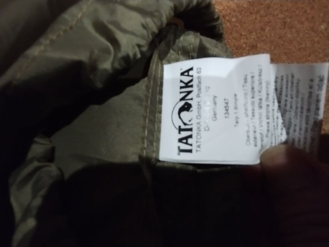 【TATONKA】タトンカ タープ 1Simple