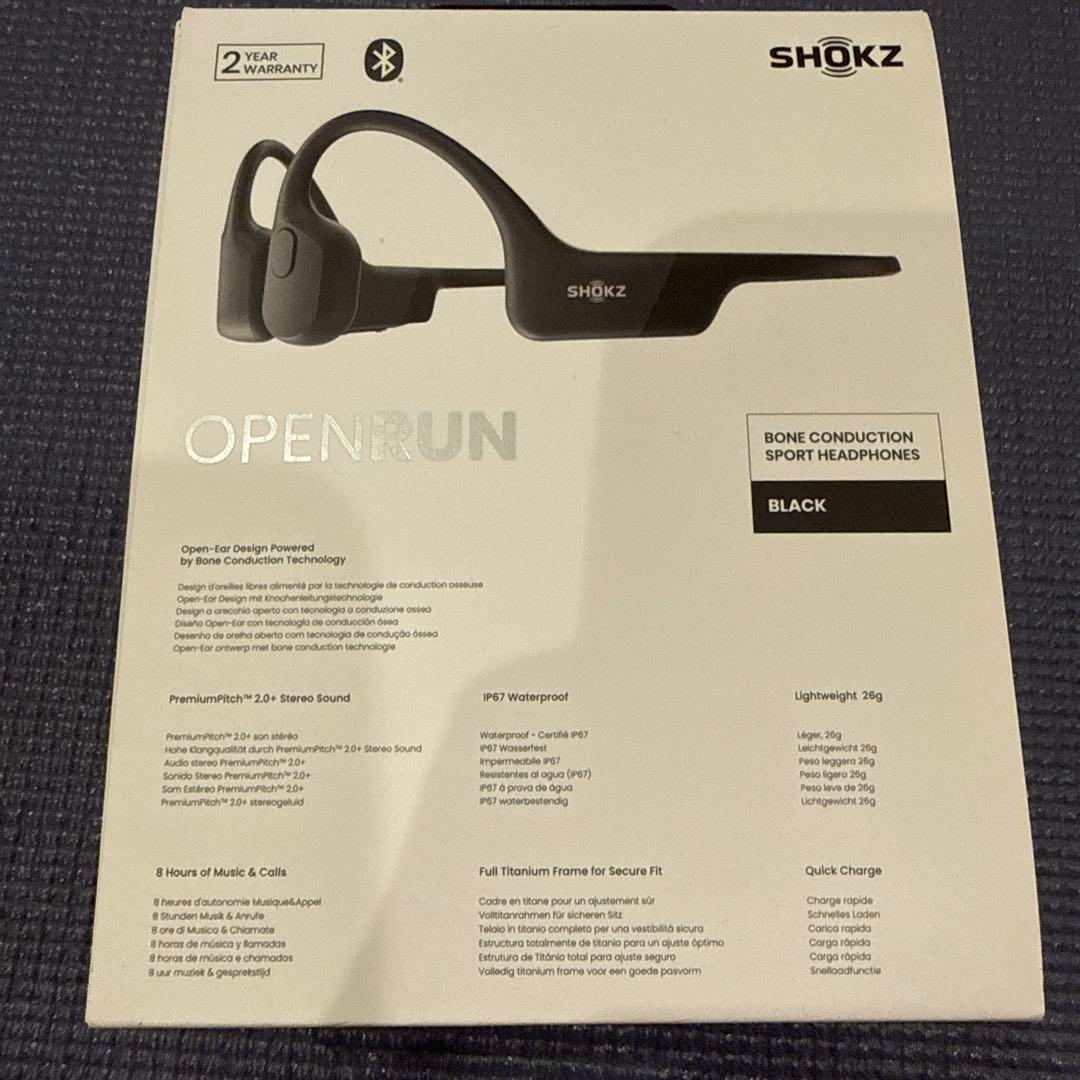 美品　保証書　shokz openrun ショックス　オープンラン　ワイヤレス