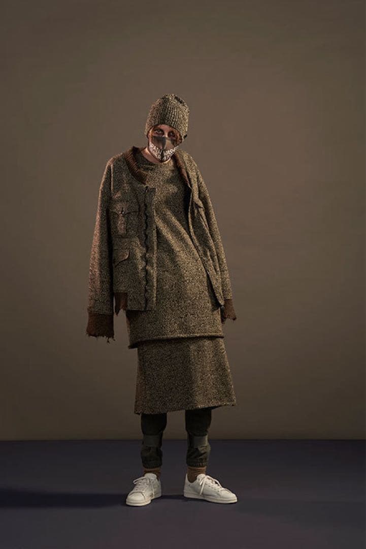 定価11万円！ アンダーカバー17awダメージニットブルゾン　MA1