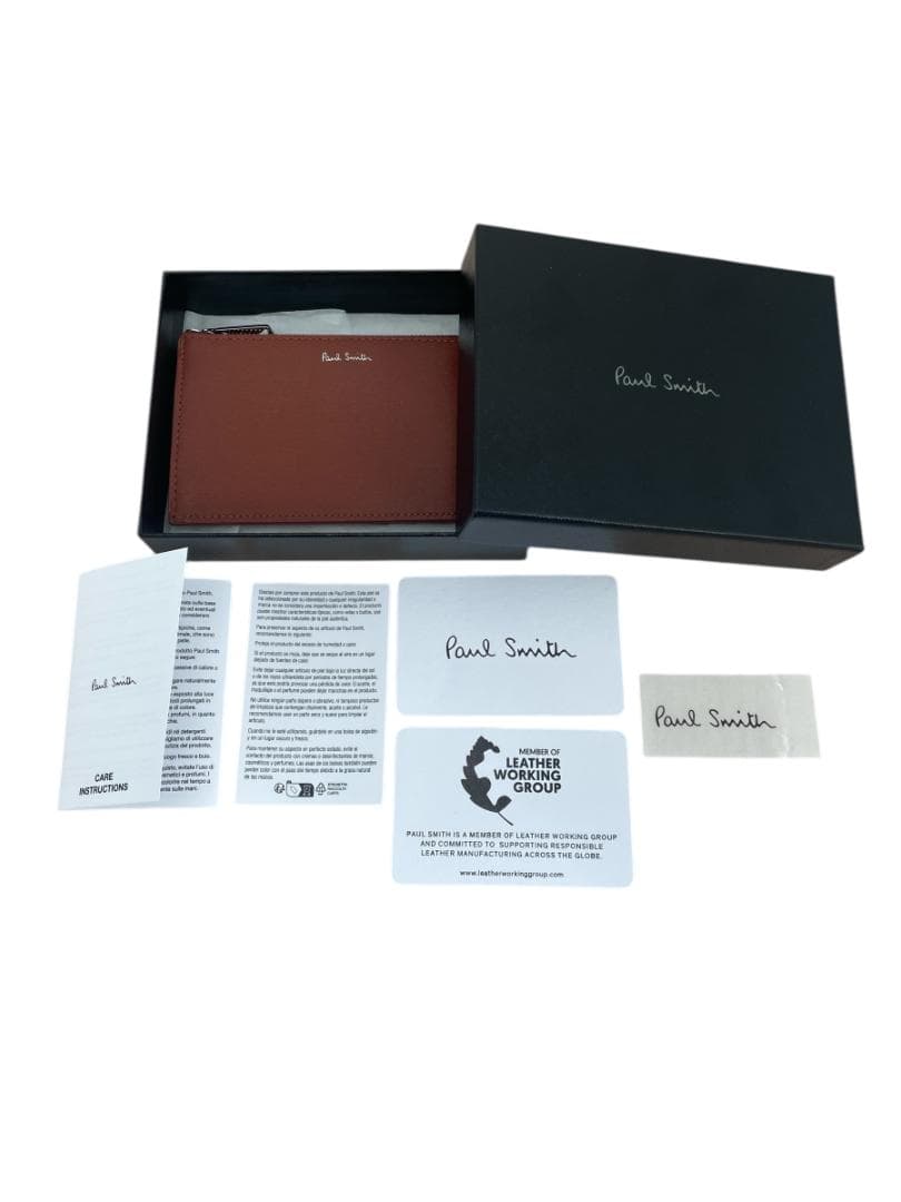 Paul Smith ポールスミス 財布 薄型 カード 小銭入れ 本革