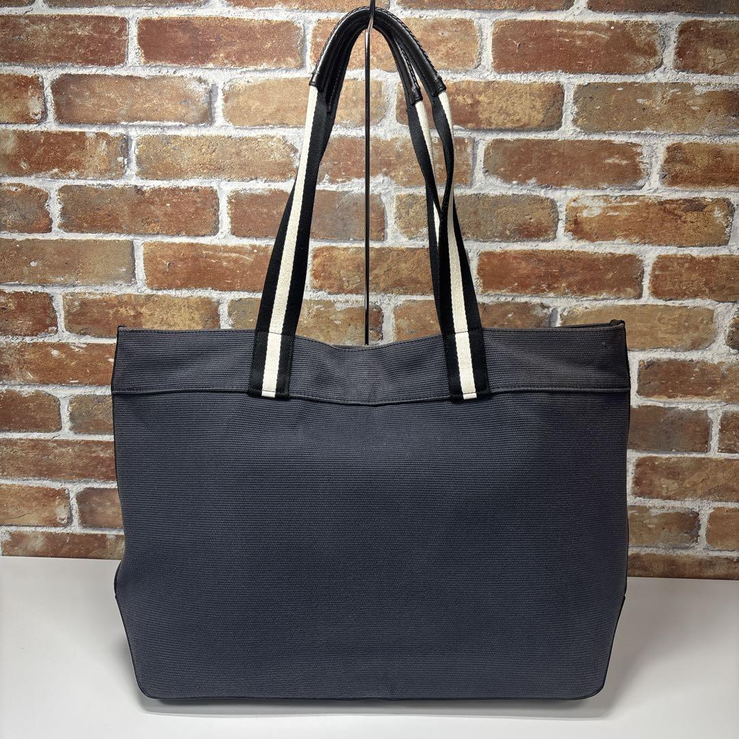 COACH　トートバッグ　ネイビー　キャンバス