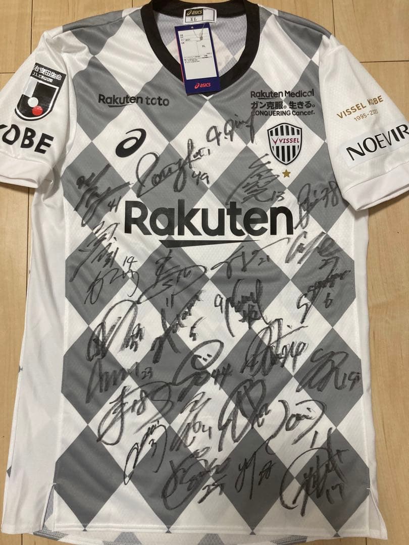お宝！選手支給　イニエスタ選手直筆サイン　ヴィッセル神戸選手サイン　サイズXL