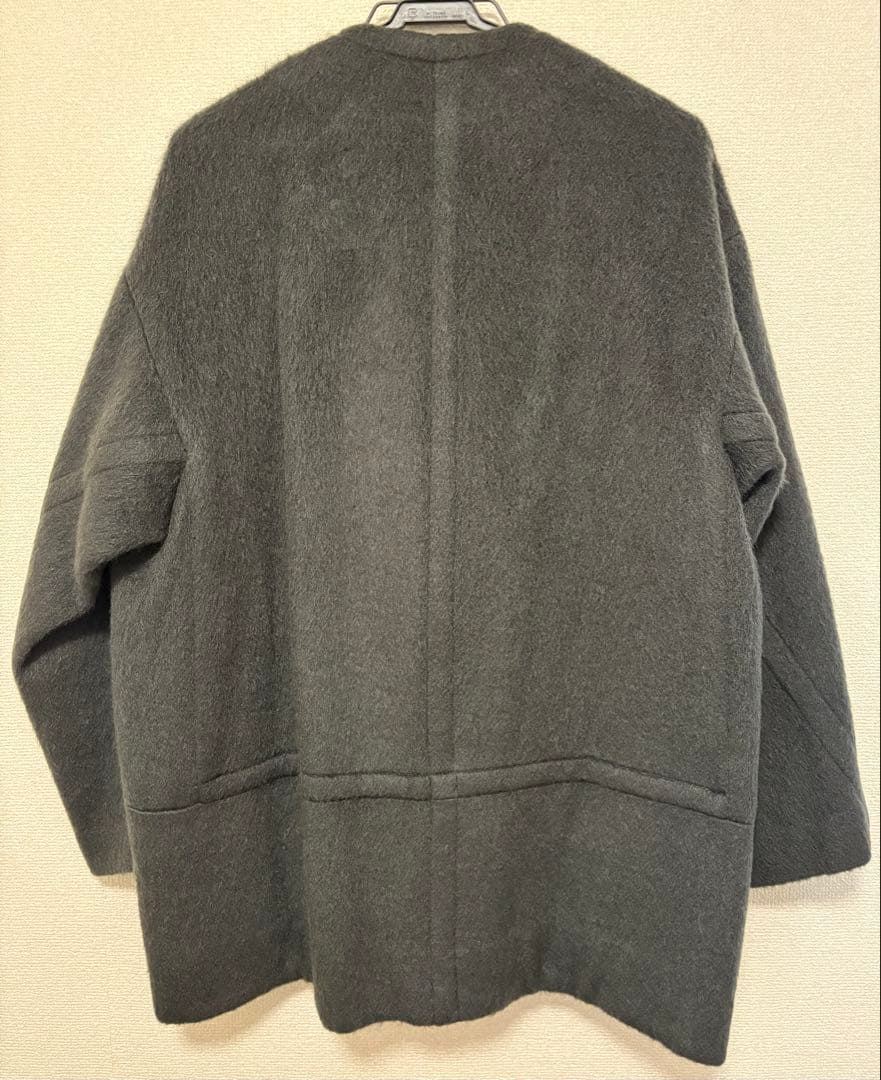 IENA モヘアシャギーハーフコート サイズ36 グレー