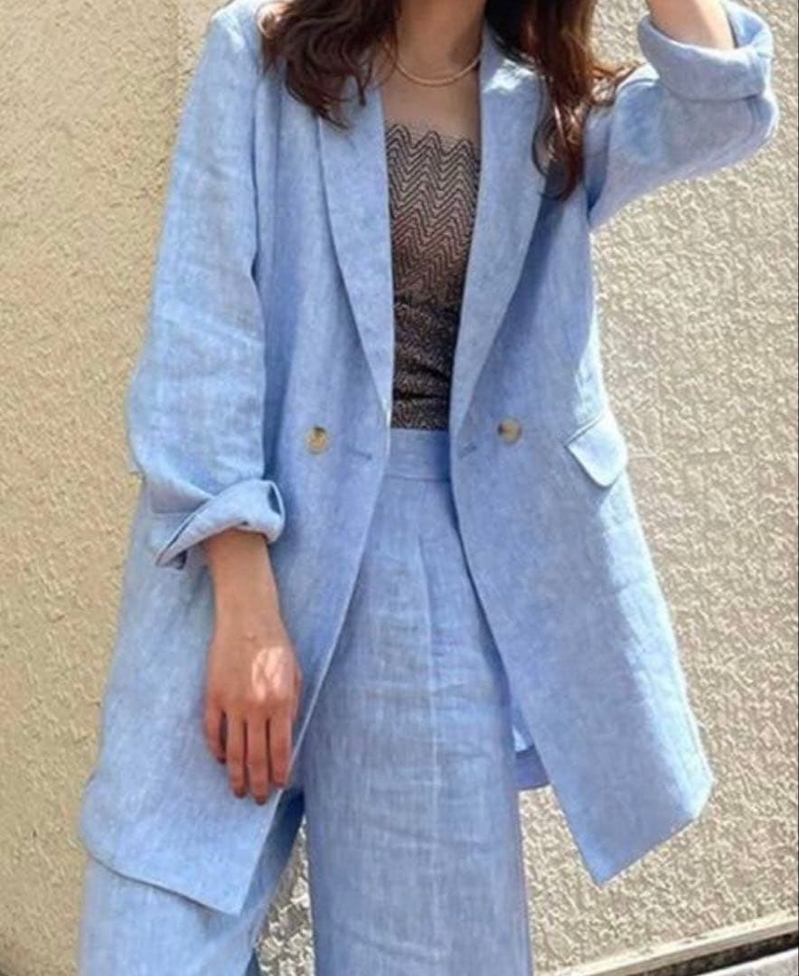 アメリヴィンテージ　リネン　セットアップ　Ameri