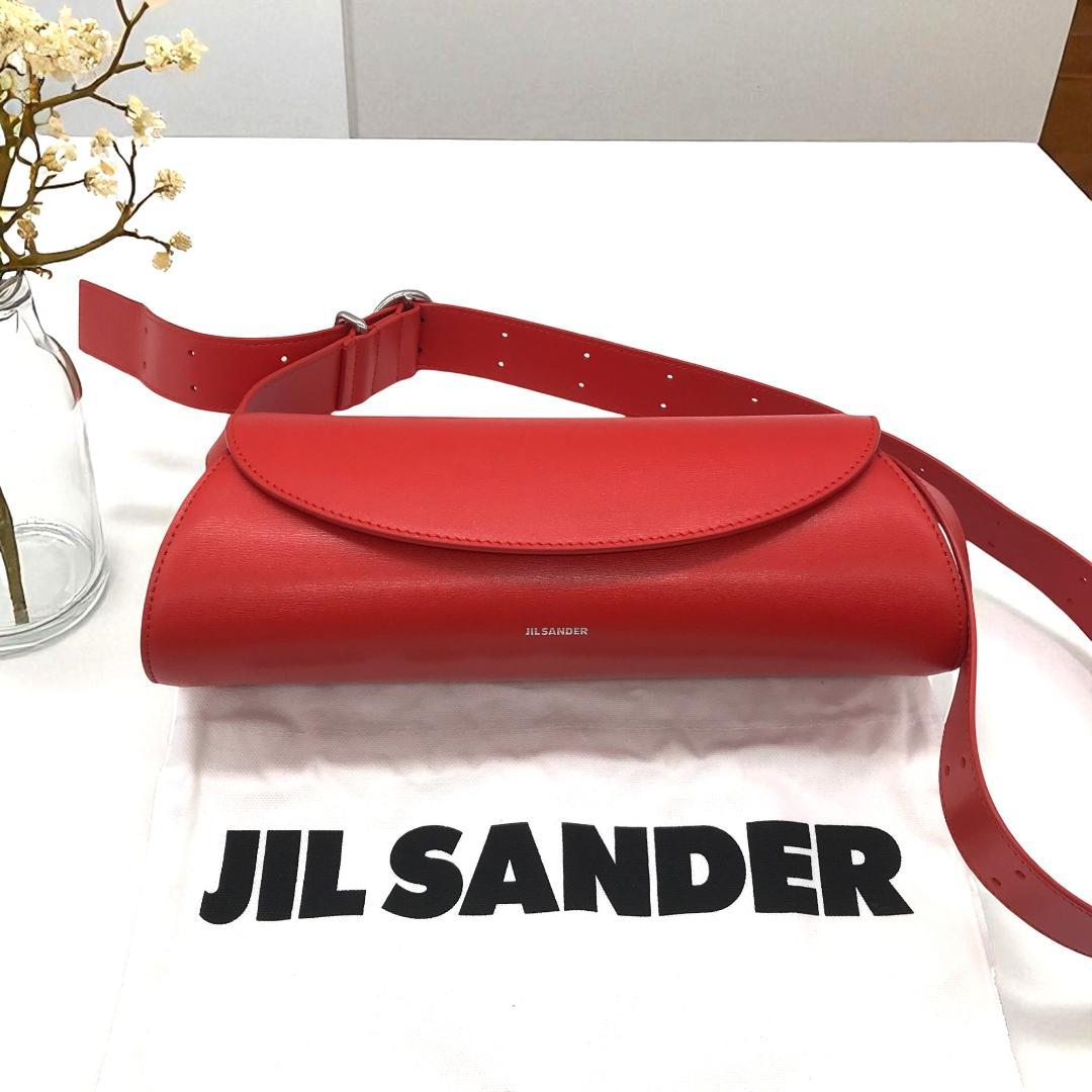 【現行品/極美品】ジルサンダー カンノーロ ショルダーバッグ スモール レッド