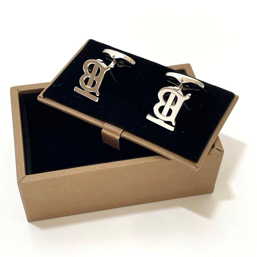 【超美品】 バーバリー BURBERRY カフス TBラインCAFF LINK