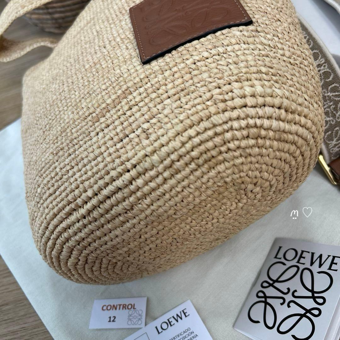 LOEWEロエベ　スリットバッグミニ　カゴバッグ斜めがけ　ショルダーストラップ付