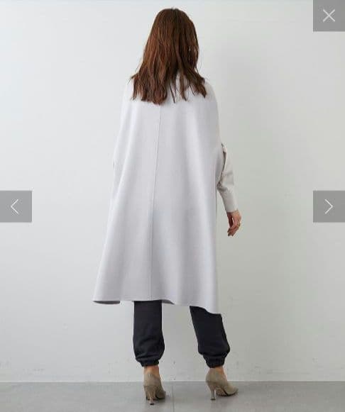 ダブルフェイス✨️Whim Gazette ジーロンラムリバーコート ボウタイ