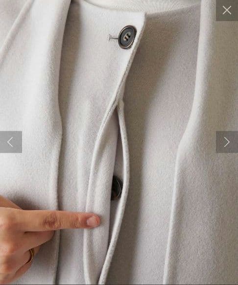 ダブルフェイス✨️Whim Gazette ジーロンラムリバーコート ボウタイ