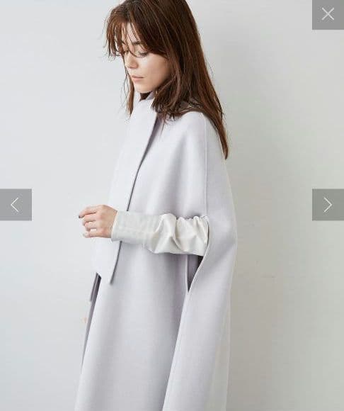 ダブルフェイス✨️Whim Gazette ジーロンラムリバーコート ボウタイ